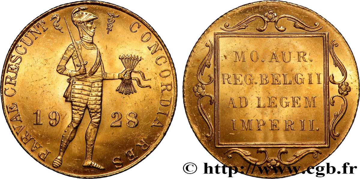 NETHERLANDS 1 Ducat au chevalier 1928 Utrecht MS 