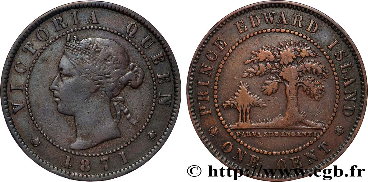 ÎLE-DU-PRINCE-ÉDOUARD 1 Cent Victoria 1871  TTB 