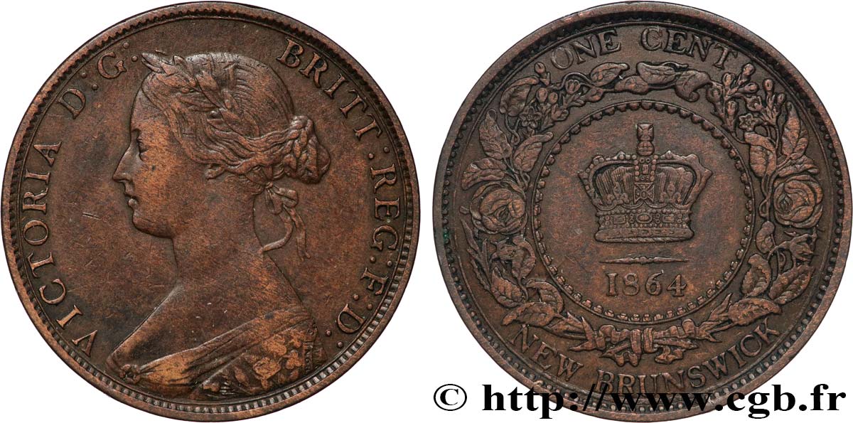 CANADA - NUOVO  BRUNSWICK 1 Cent Victoria 1864  BB 