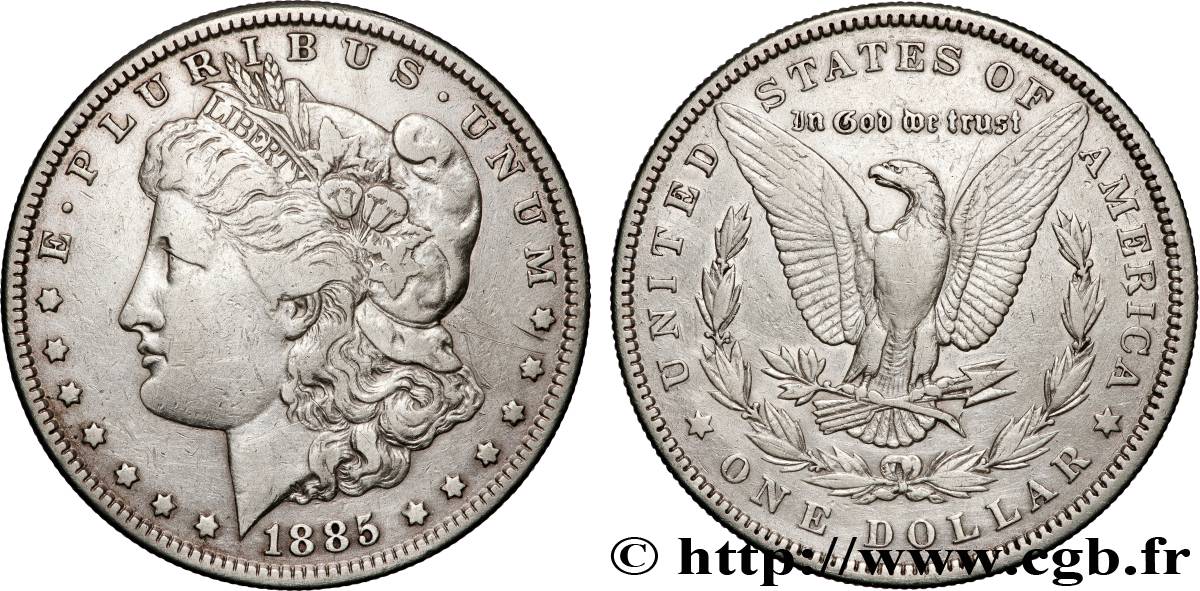 STATI UNITI D AMERICA 1 Dollar Morgan 1885 Philadelphie BB 