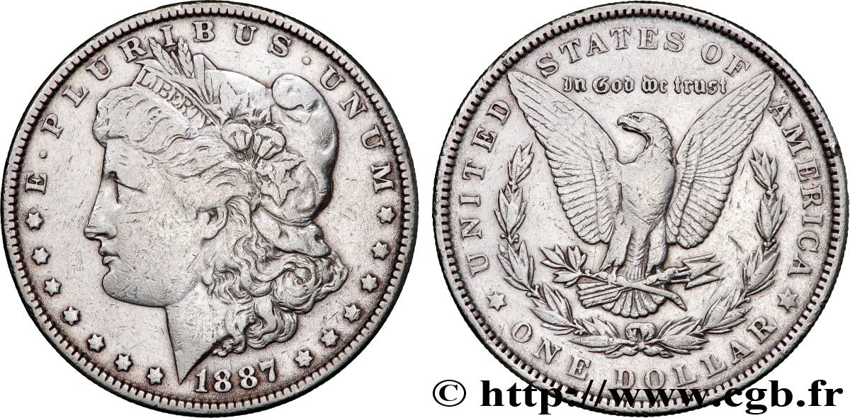 VEREINIGTE STAATEN VON AMERIKA 1 Dollar Morgan 1887 Nouvelle-Orléans SS 
