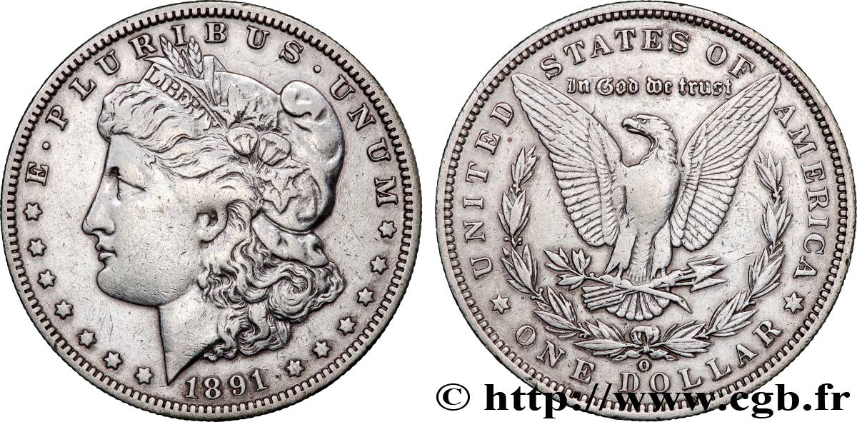 UNITED STATES OF AMERICA 1 Dollar Morgan 1891 Nouvelle-Orléans - O XF 