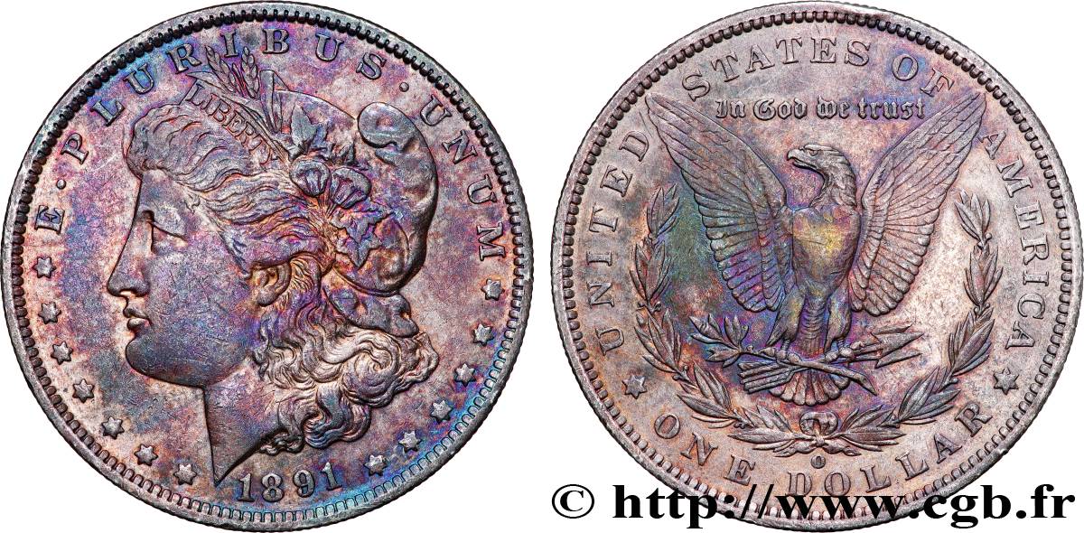 UNITED STATES OF AMERICA 1 Dollar Morgan 1891 Nouvelle-Orléans - O XF 