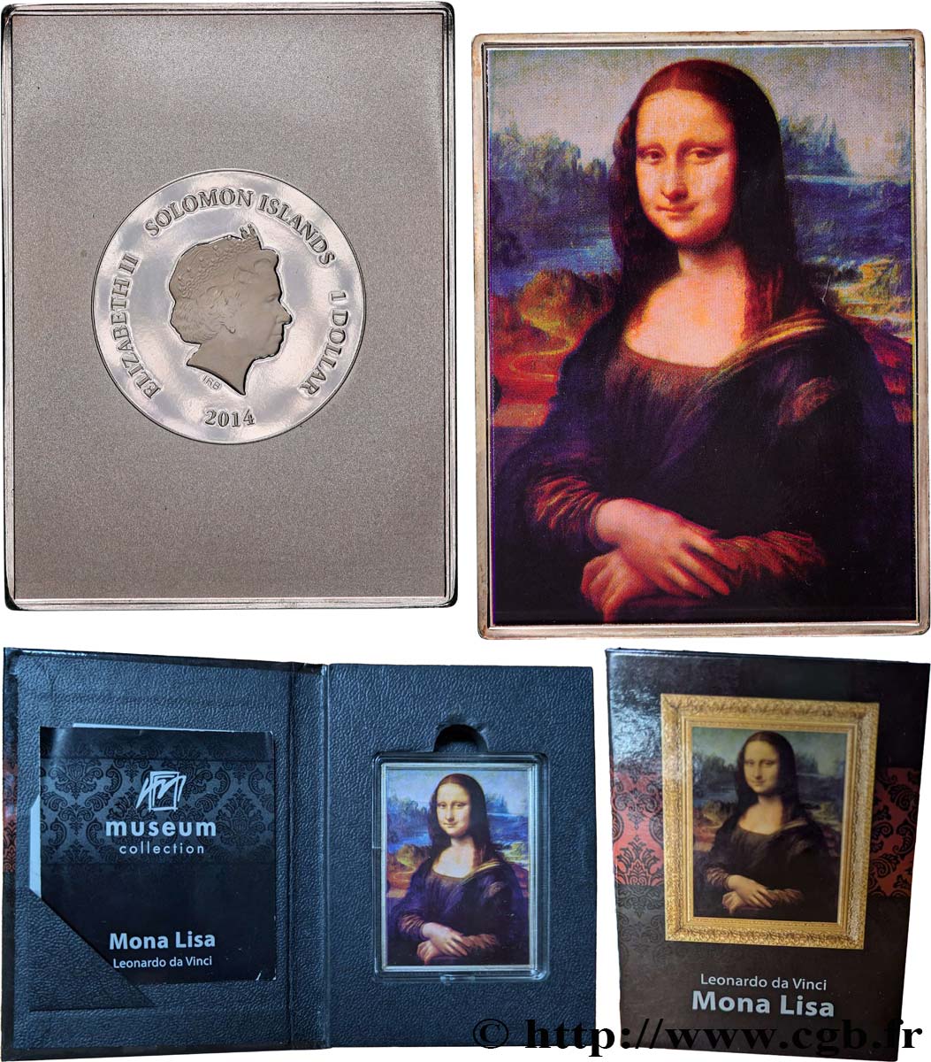 ISOLE SALAMONE 1 Dollar Proof Mona Lisa 2014  FDC 
