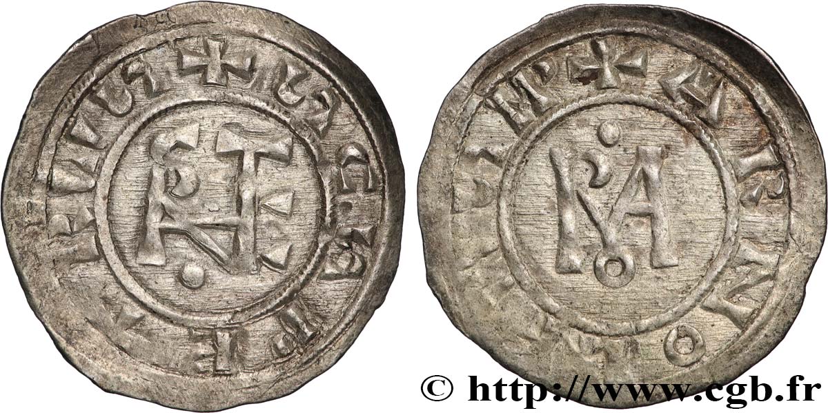 ITALY - PAPAL STATES - STEPHANUS VI Denier n.d. Rome AU 