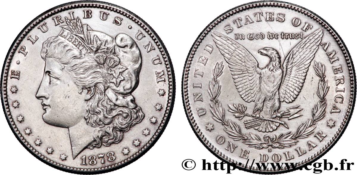 ÉTATS-UNIS D AMÉRIQUE 1 Dollar type Morgan 1878 San Francisco - S TTB+ 