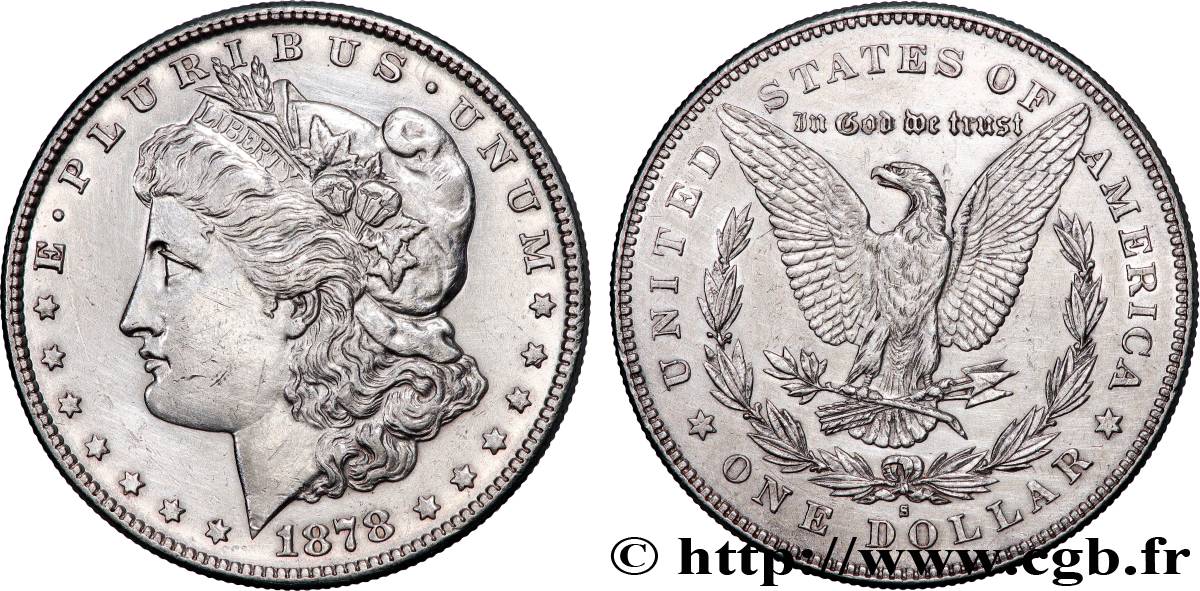 UNITED STATES OF AMERICA 1 Dollar type Morgan 1878 San Francisco - S AU 