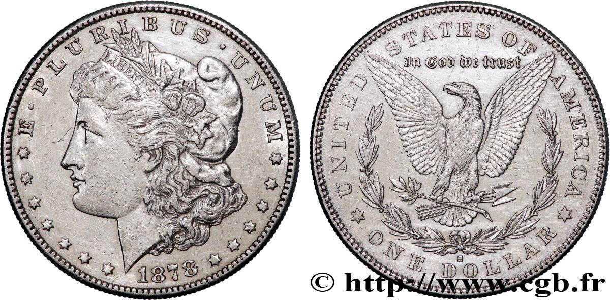 ÉTATS-UNIS D AMÉRIQUE 1 Dollar type Morgan 1878 San Francisco - S TTB+ 