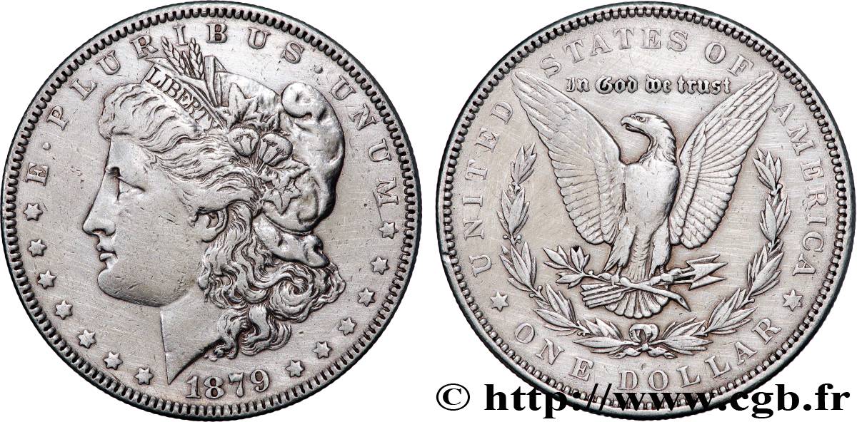 ESTADOS UNIDOS DE AMÉRICA 1 Dollar type Morgan 1879 Philadelphie MBC 