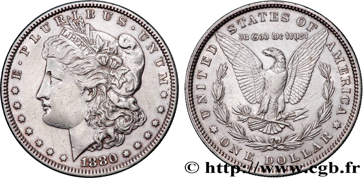 UNITED STATES OF AMERICA 1 Dollar Morgan 1880 Philadelphie XF 