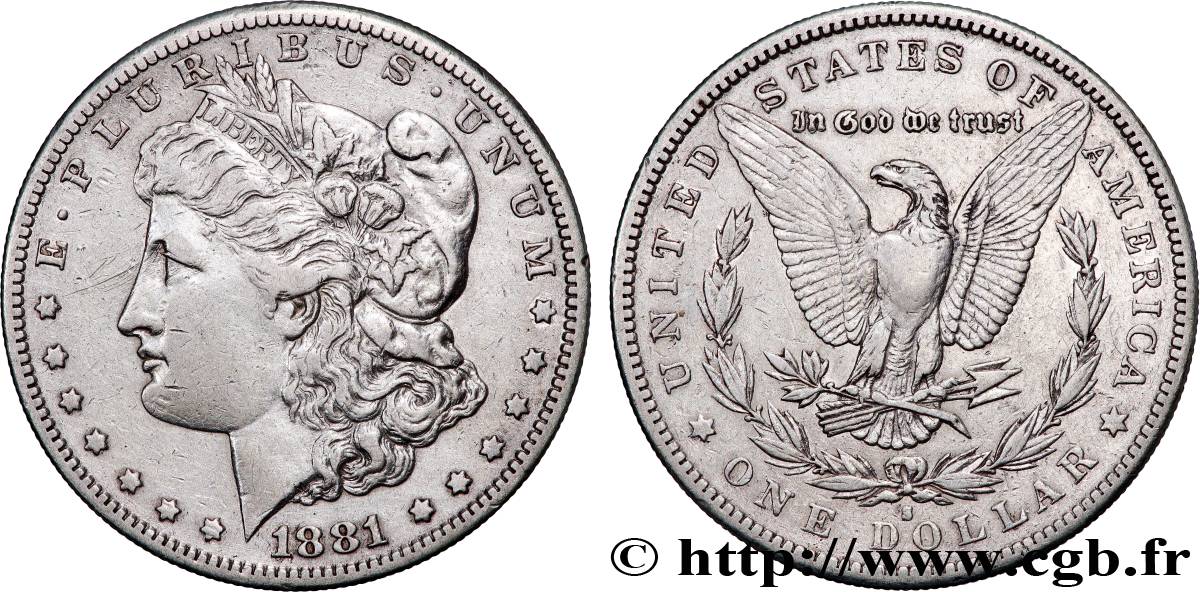 UNITED STATES OF AMERICA 1 Dollar type Morgan 1881 San Francisco - S AU 