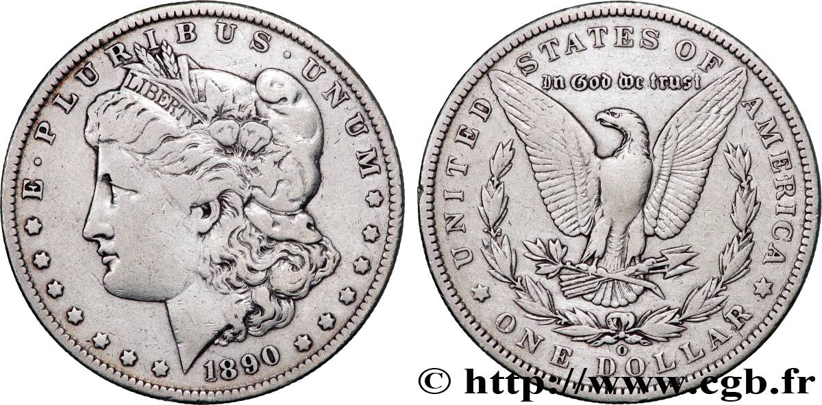 UNITED STATES OF AMERICA 1 Dollar Morgan 1890 Nouvelle-Orléans XF 