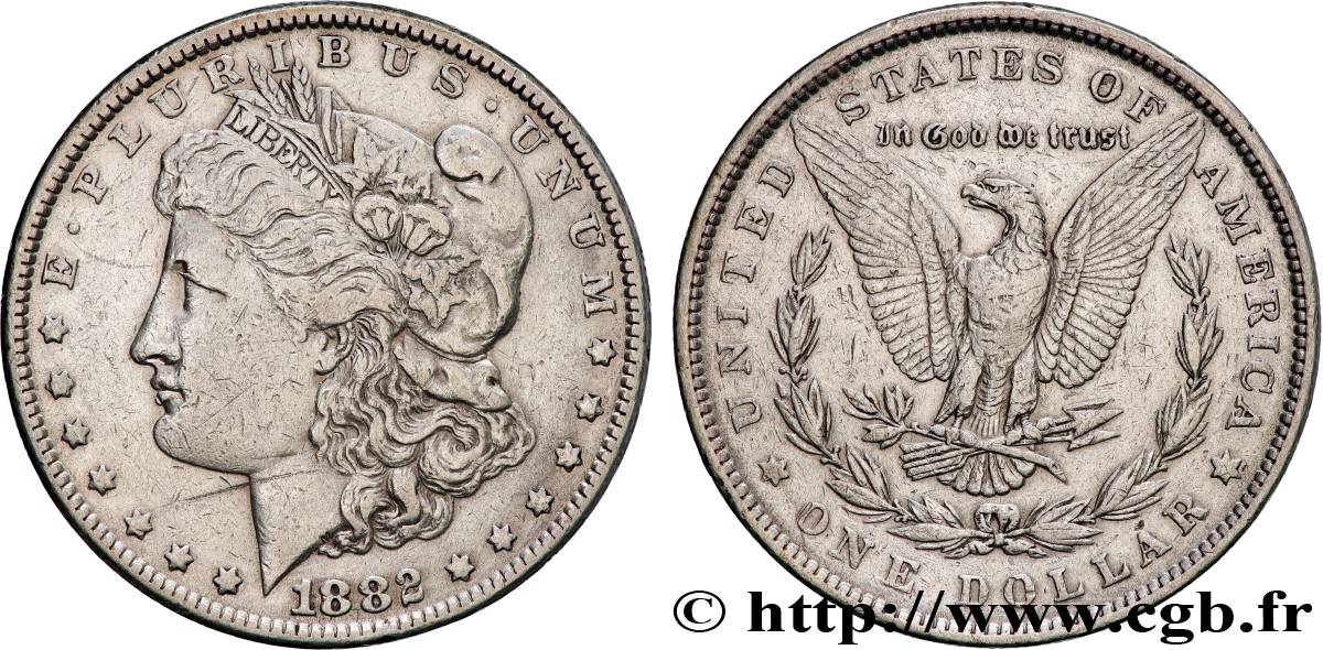 VEREINIGTE STAATEN VON AMERIKA 1 Dollar type Morgan 1882 Philadelphie SS 