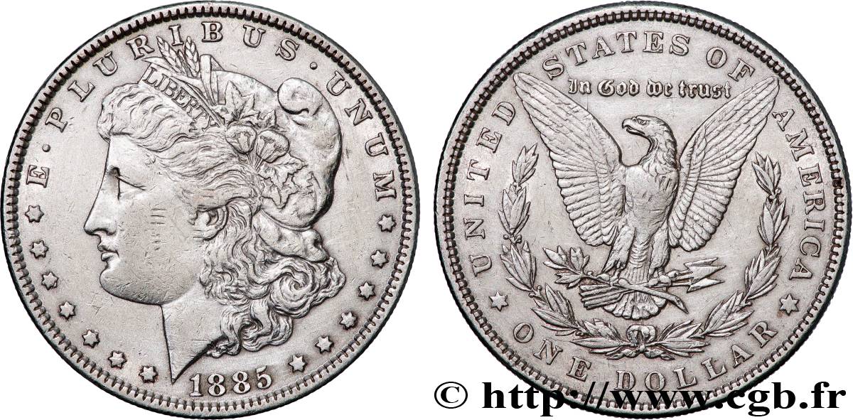 UNITED STATES OF AMERICA 1 Dollar Morgan 1885 Philadelphie XF 