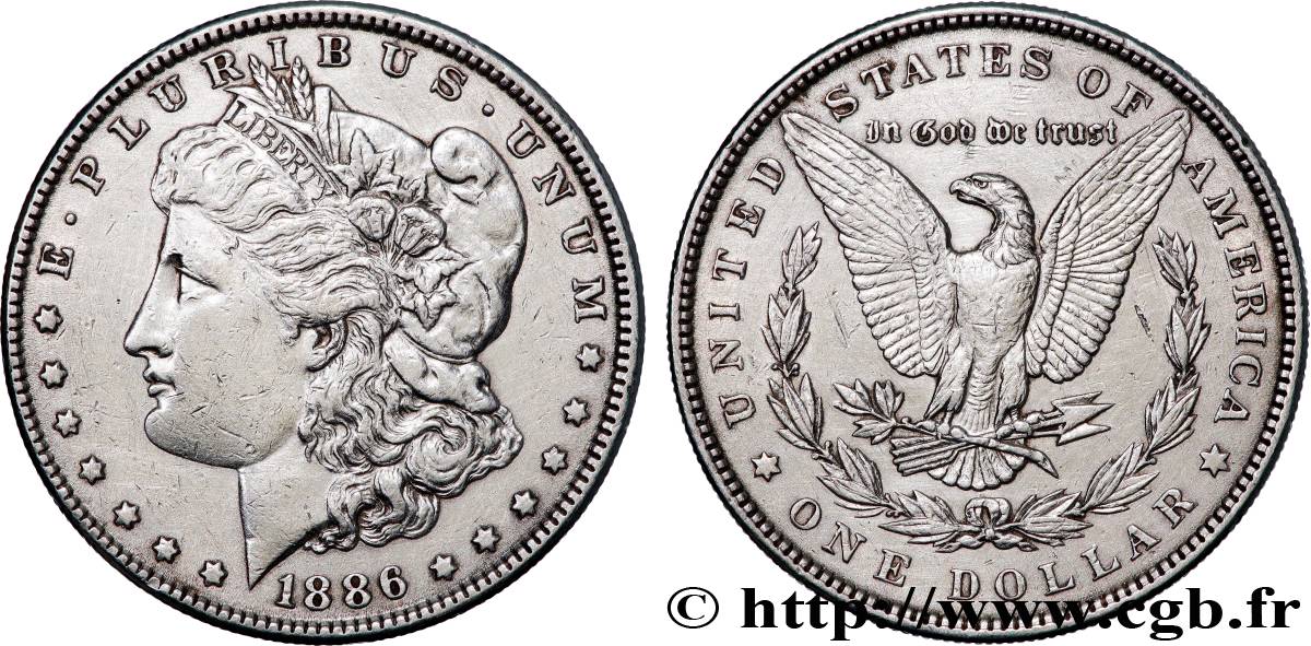 STATI UNITI D AMERICA 1 Dollar type Morgan 1886 Philadelphie q.SPL 