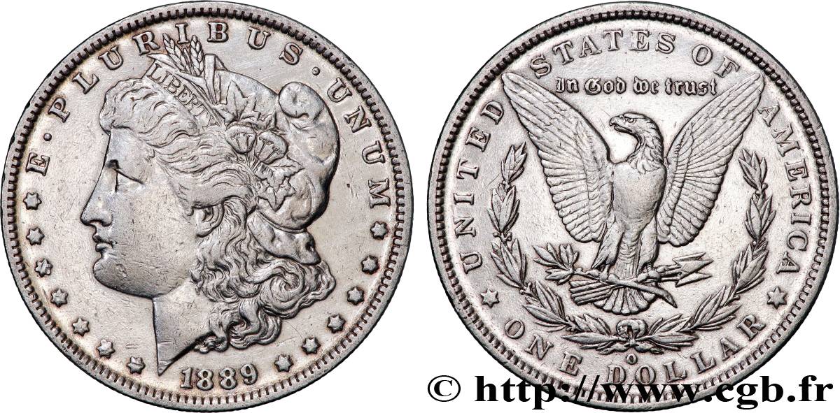 ESTADOS UNIDOS DE AMÉRICA 1 Dollar Morgan 1889 Nouvelle-Orléans - O MBC 