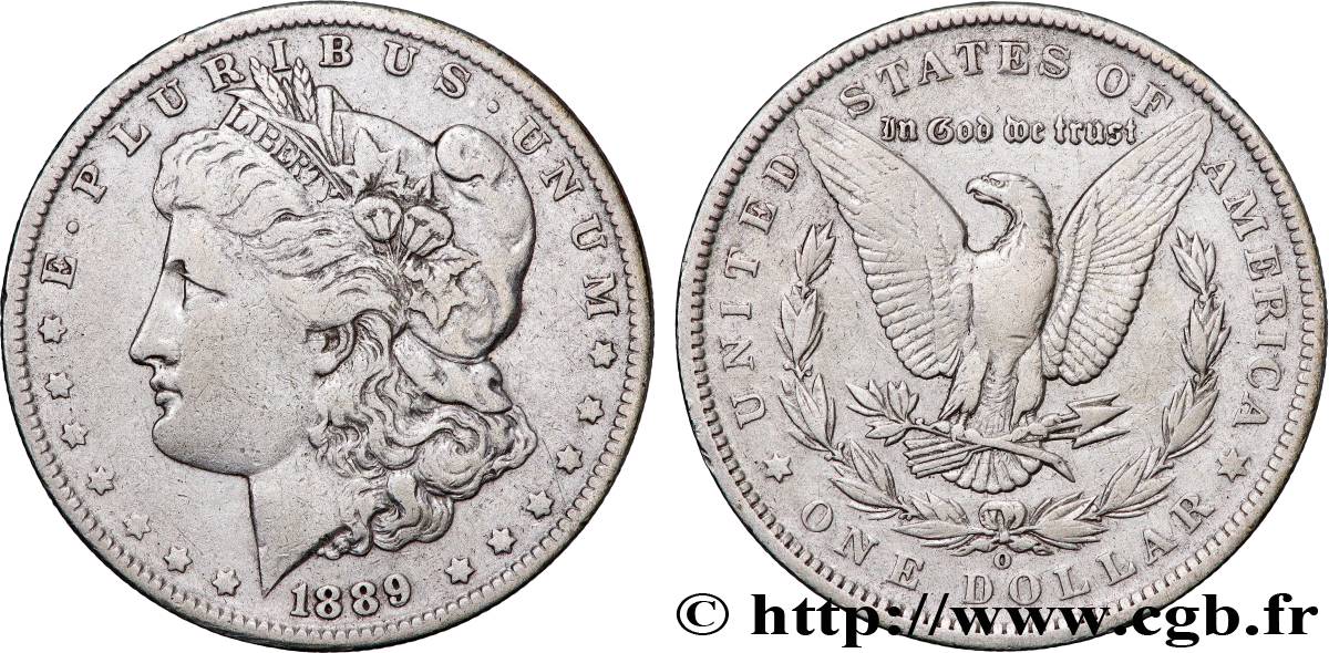 UNITED STATES OF AMERICA 1 Dollar Morgan 1889 Nouvelle-Orléans - O VF 