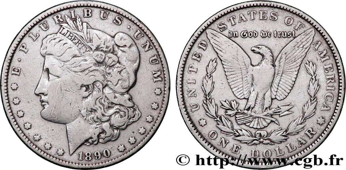 VEREINIGTE STAATEN VON AMERIKA 1 Dollar Morgan 1890 Philadelphie SS 