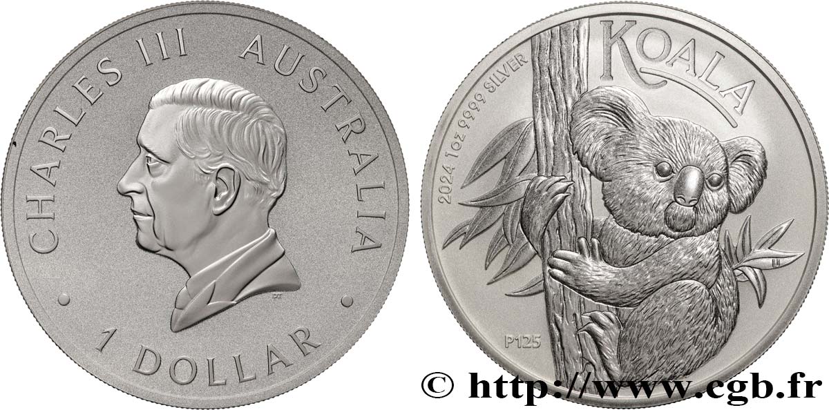 SILVER INVESTMENT 1 Oz - 1 Dollar Koala 2024  FDC 