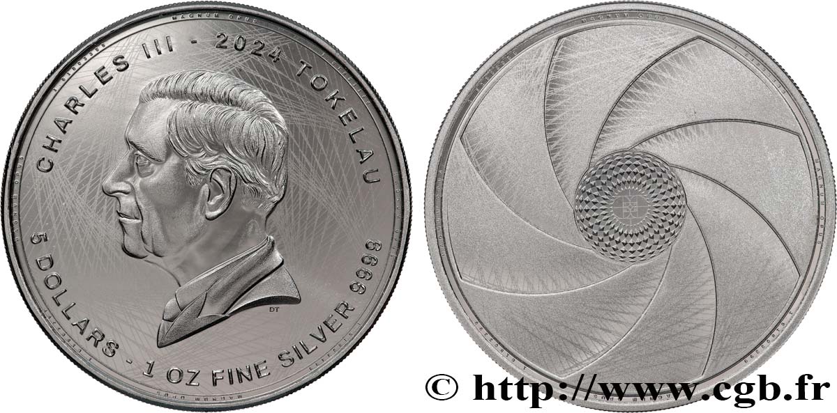 PLATA INVERSIÓN 1 Oz - 5 Dollars MAGNUM OPUS 2024  FDC 