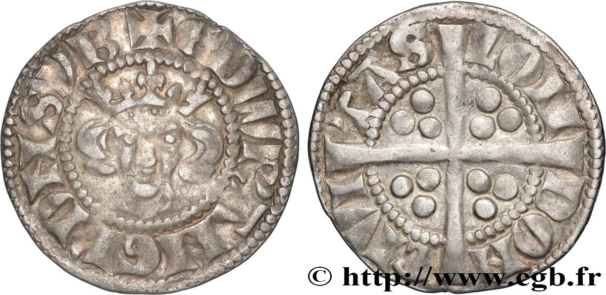 ENGLAND - KINGDOM OF ENGLAND - EDWARD I Penny n.d. Londres AU 