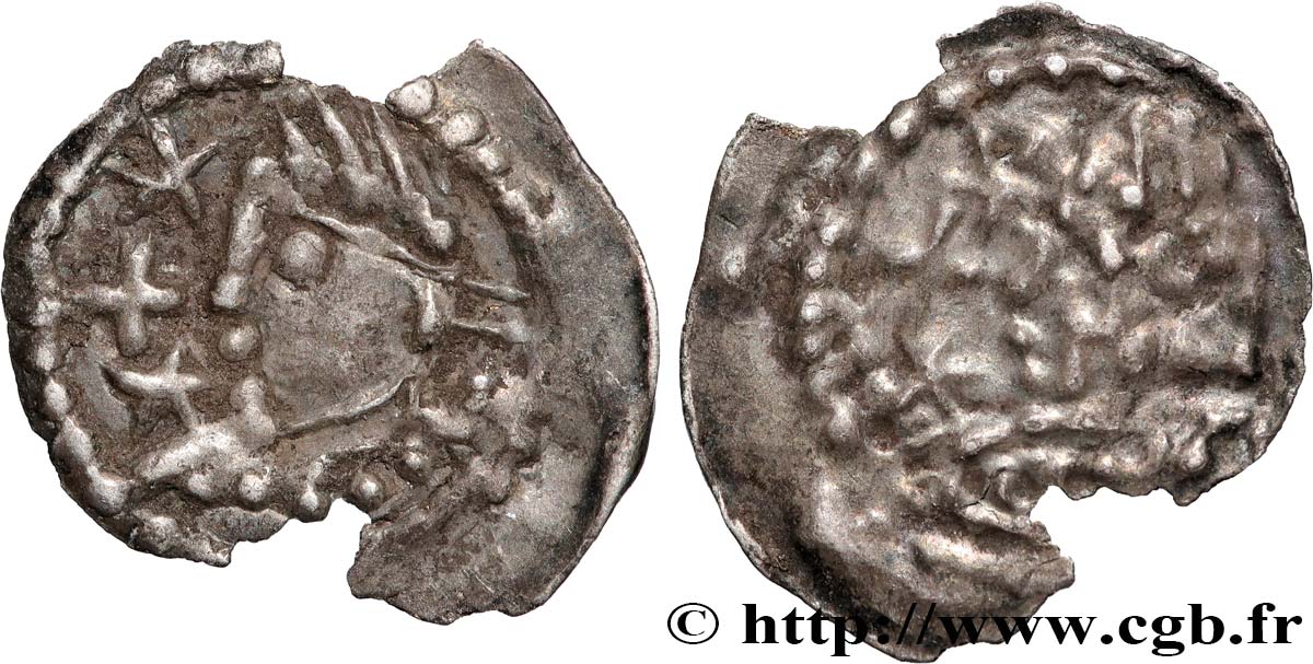 ALEMANIA - DUCADO DE ZÄHRINGEN - BERTOLDO IV Runder Pfennig ND (1152-1186) Fribourg-en-Brisgau MBC 