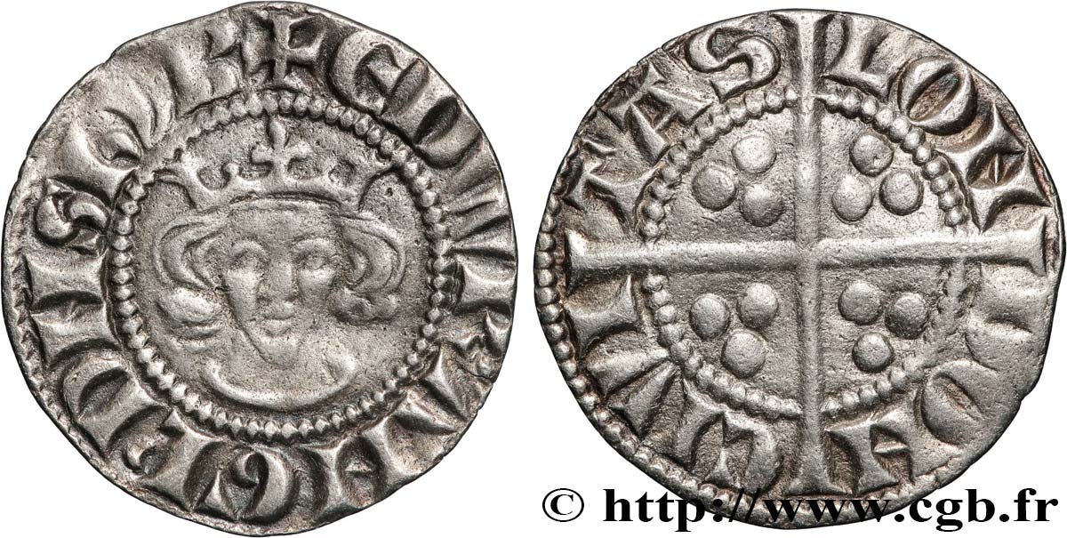 ENGLAND - KINGDOM OF ENGLAND - EDWARD I Penny n.d. Londres AU 