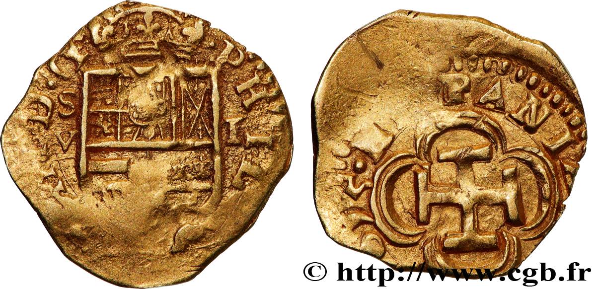 SPANIEN - KÖNIGREICH SPANIEN - PHILIPP III. 1 Escudo 1615 Séville SS/fVZ 