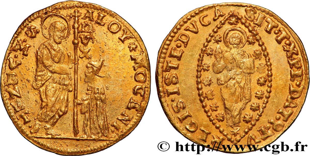 ITALIEN - VENEDIG - ALVISE MOCENIGO  IV. (118. Doge) 1 Zecchino (Sequin) n.d. Venise VZ 