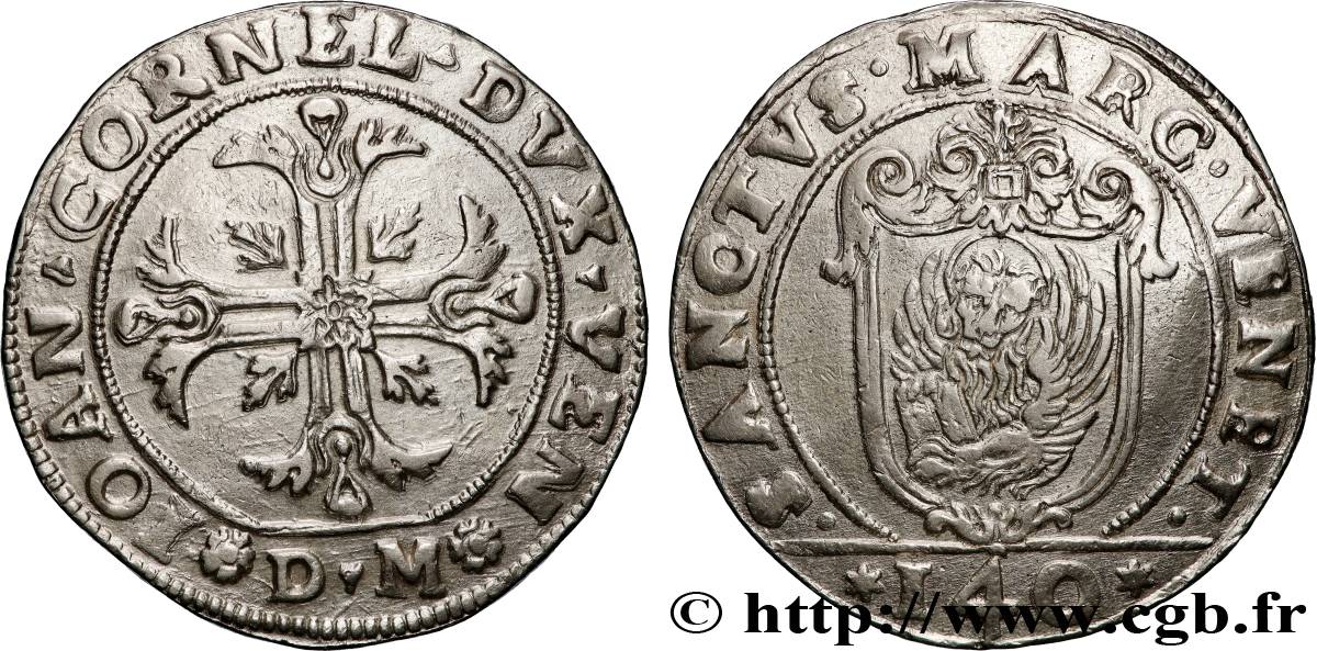 ITALIA- VENIZIA - GIOVANNI CORNER (96° doge) Scudo de 140 Soldi n.d. Venise q.SPL 