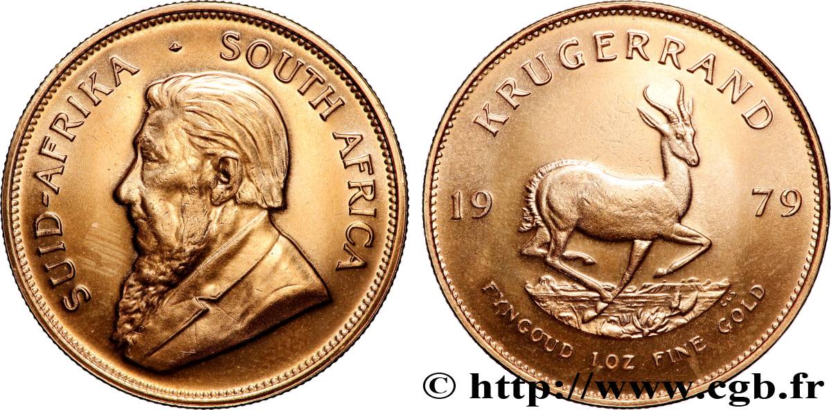 INVESTMENT GOLD 1 Oz - 1 Krugerrand Paul Kruger 1979 Prétoria MS 