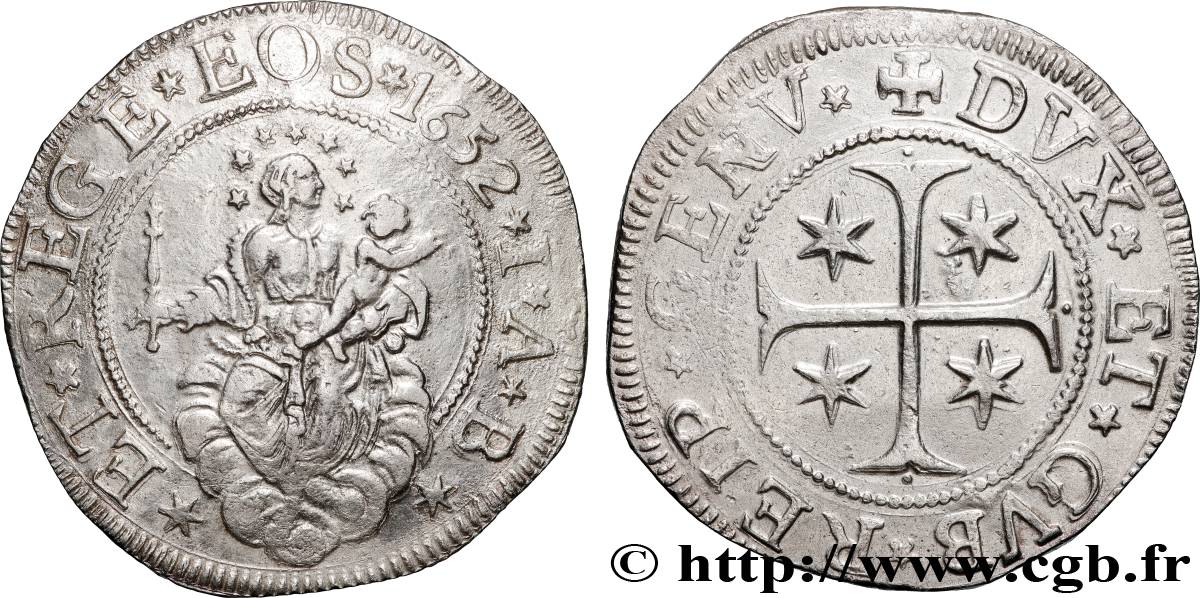 ITALIA - LIGURIA - REPUBLICA DE GENOVA Scudo 1682 Gênes EBC 