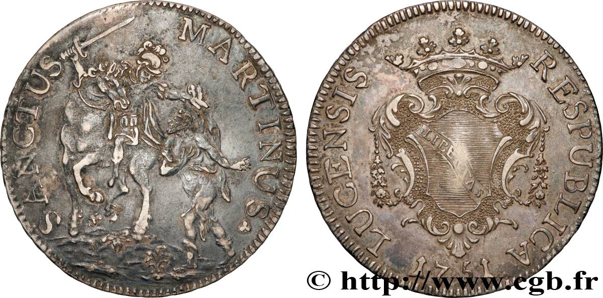 ITALY - LUCCA Scudo 1751
  AU 