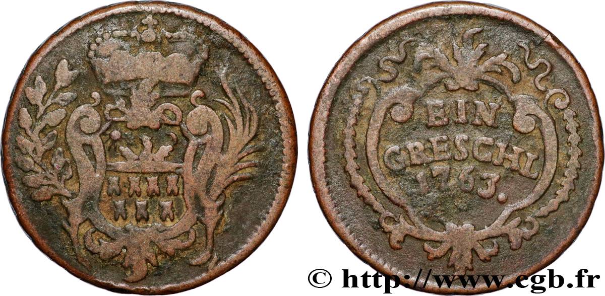 HUNGARY - TRANSYLVANIA - MARIA-THERESA 1 Greschl 1763  VF 