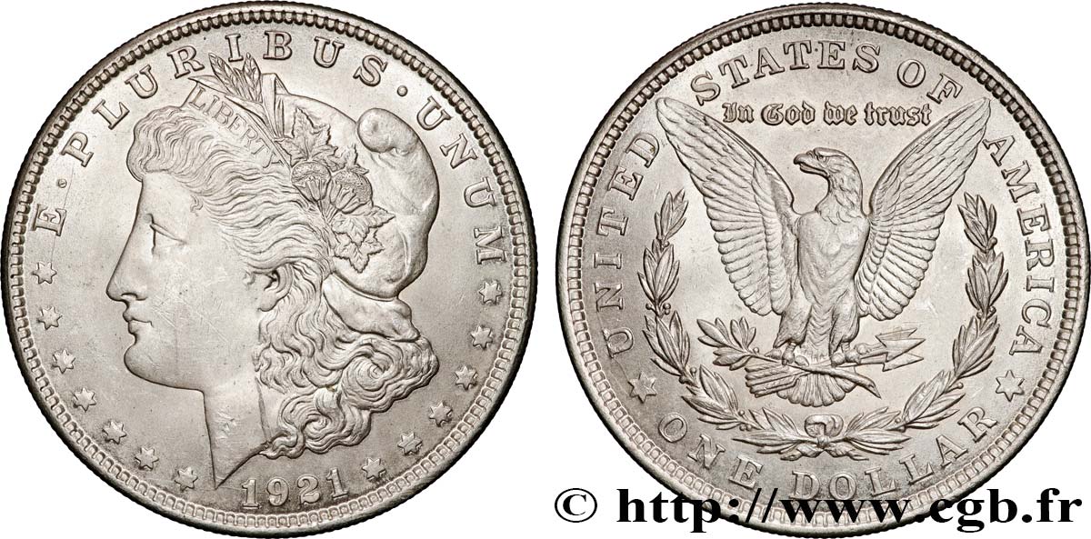 STATI UNITI D AMERICA 1 Dollar Morgan 1921 Philadelphie SPL 