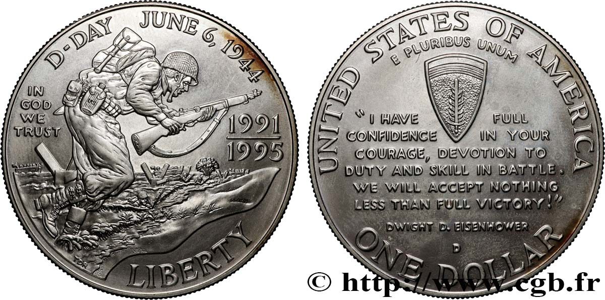 ÉTATS-UNIS D AMÉRIQUE 1 Dollar Seconde Guerre Mondiale 1995 Denver SPL 