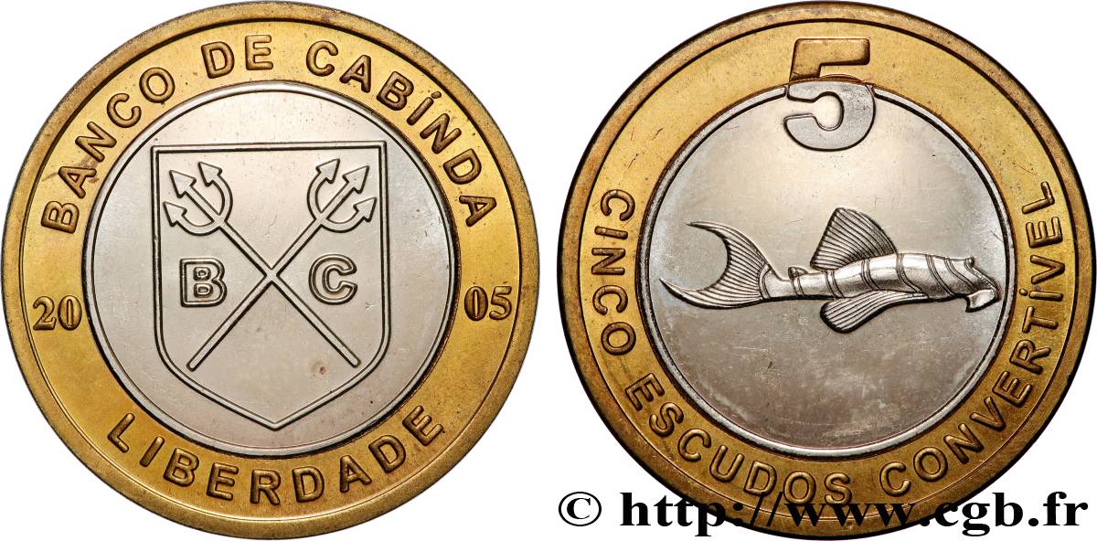 ANGOLA 5 Escudos - République de Cabinda 2005  MS 