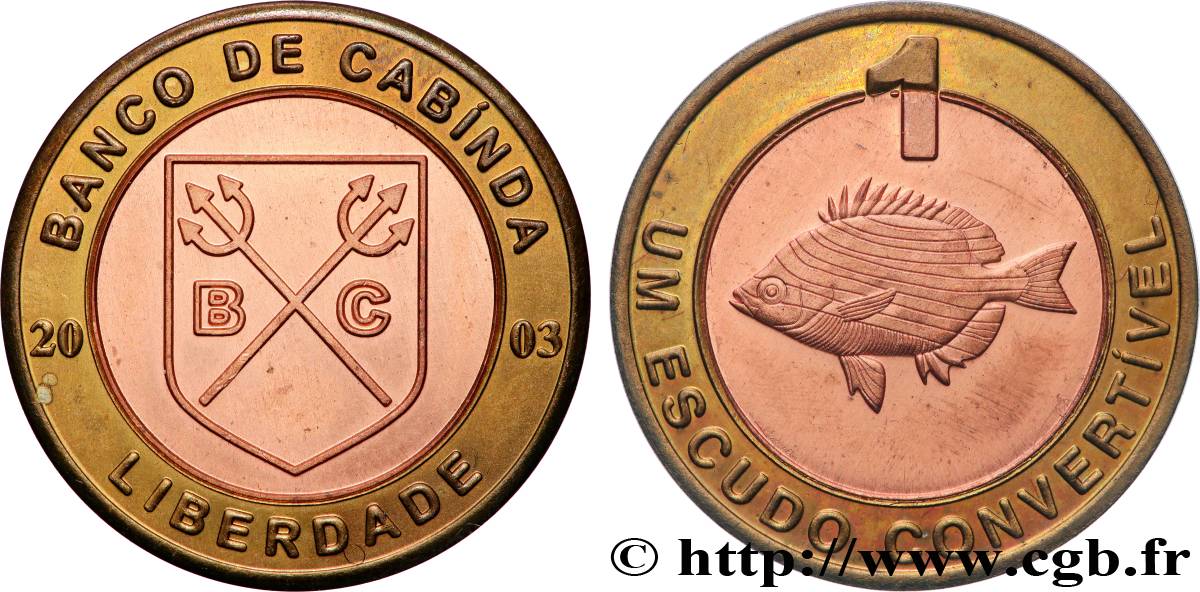 ANGOLA 1 Escudo - République de Cabinda 2003  MS 