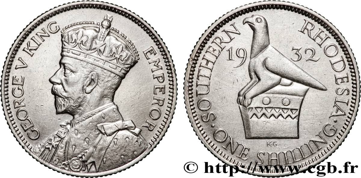 RHODÉSIE DU SUD 1 Shilling Georges V 1932  TTB 