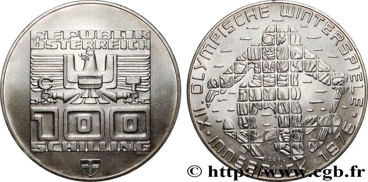 AUSTRIA 100 Schilling 1000e anniversaire de la Carinthie 1976  SPL 