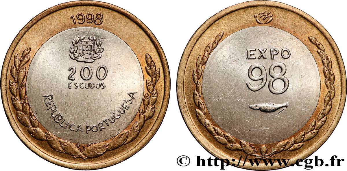 PORTUGAL 200 Escudos Exposition Universelle de Lisbonne - Expo 98 1998  fST 