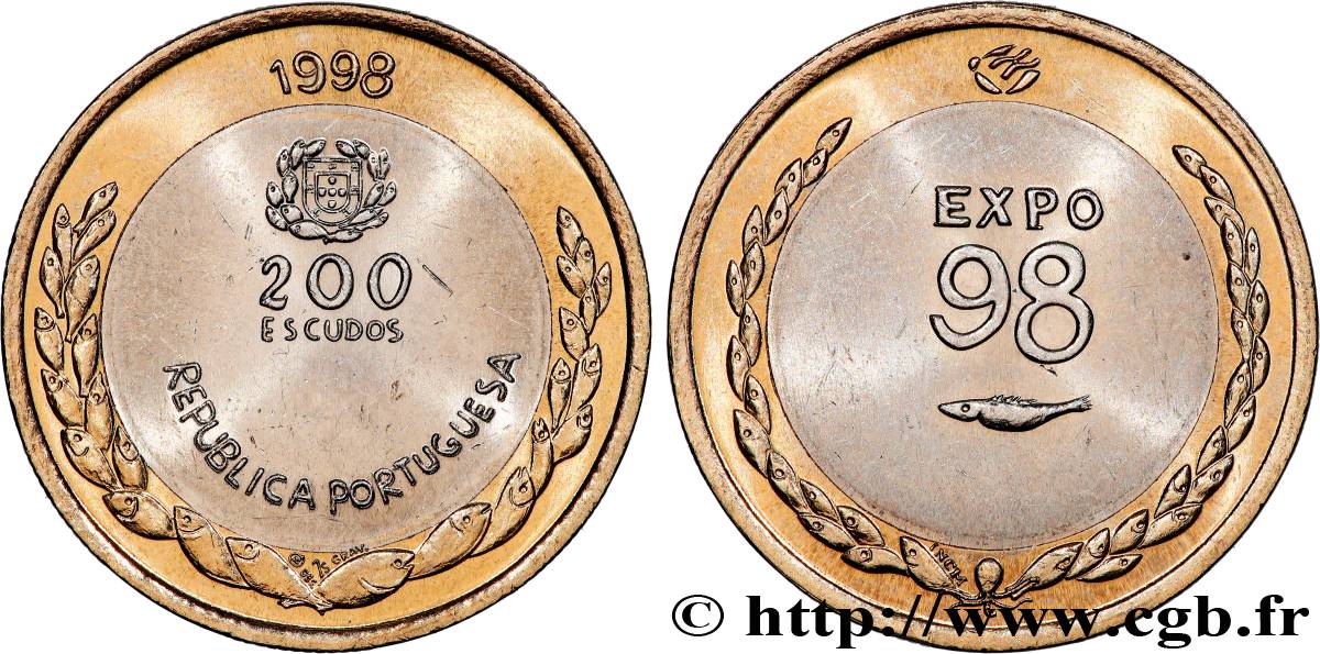 PORTUGAL 200 Escudos Exposition Universelle de Lisbonne - Expo 98 1998  MS 