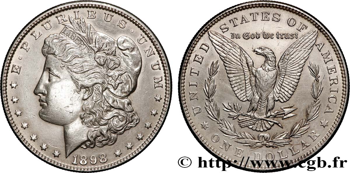 UNITED STATES OF AMERICA 1 Dollar type Morgan 1898 Philadelphie AU 