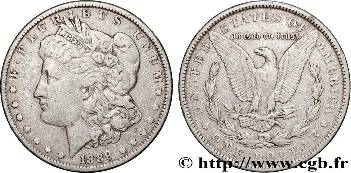 UNITED STATES OF AMERICA 1 Dollar Morgan 1889 Philadelphie XF 