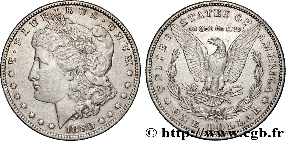 UNITED STATES OF AMERICA 1 Dollar type Morgan 1880 Nouvelle Orléans AU 