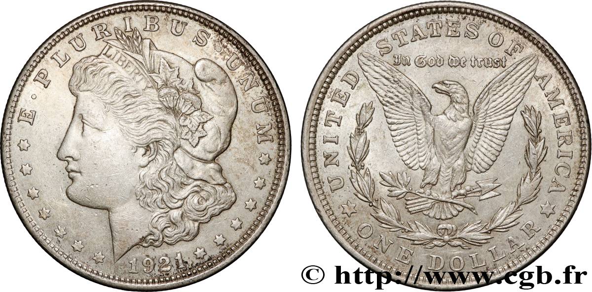 UNITED STATES OF AMERICA 1 Dollar Morgan 1921 Philadelphie AU 