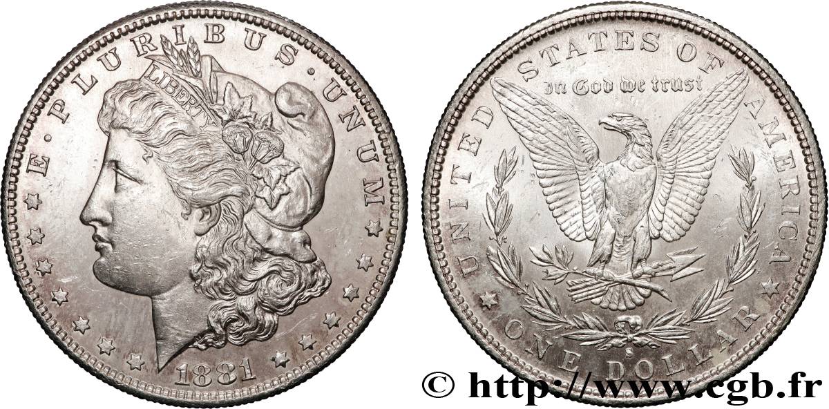 VEREINIGTE STAATEN VON AMERIKA 1 Dollar type Morgan 1881 San Francisco - S fST 