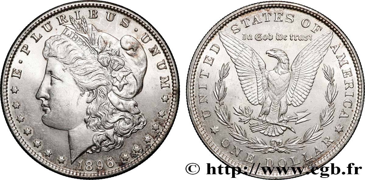 STATI UNITI D AMERICA 1 Dollar Morgan 1896 Philadelphie SPL 