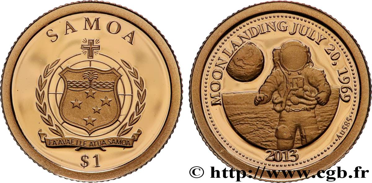 SAMOA 1 Tala Proof Premiers Pas sur la Lune 2013  ST 