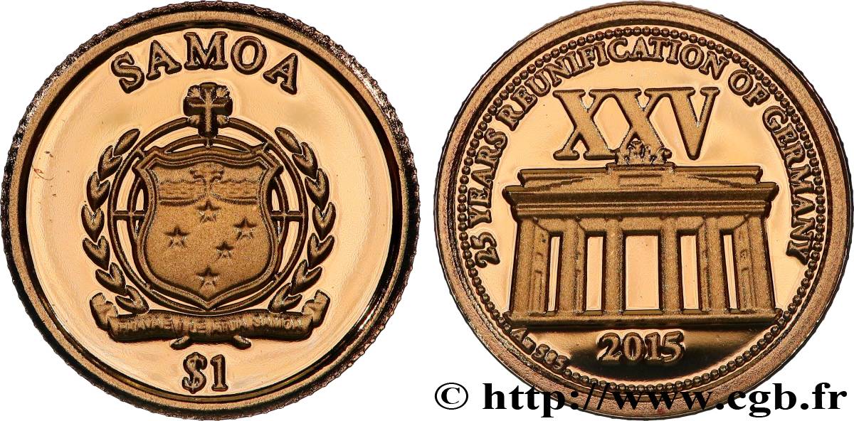 SAMOA 1 Tala Proof Réunification de l’Allemagne 2015  MS 